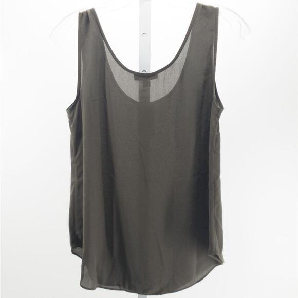 Alfani Sleeveless Scoop-Neck Blouse Urban Olive XS - Picture 3 of 6